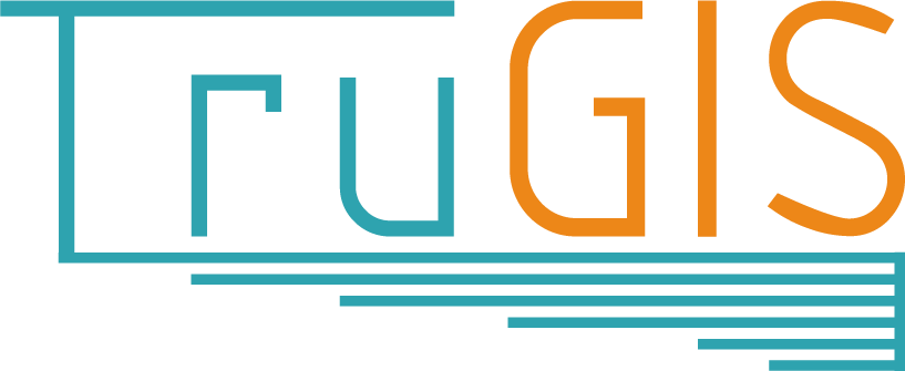 Logo of TruGIS, a key partner in the FoodSupplyChain.ca project, symbolizing cutting-edge geospatial and web services.