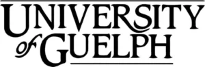 University of Guelph logo with bold black lettering.